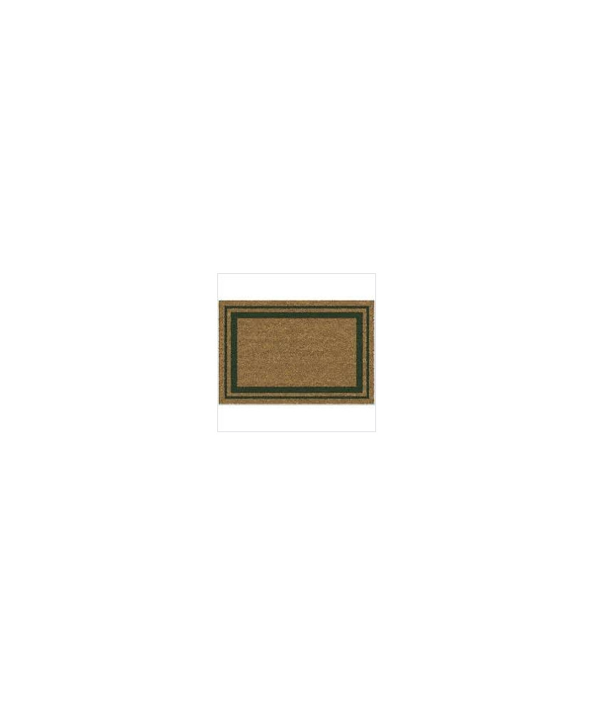 TAPIS COCO BORDURES VERT NATUREL/PVC 40X60CM TAPIS COCO BORDURES VERT NATUREL/PVC 40X60CM
