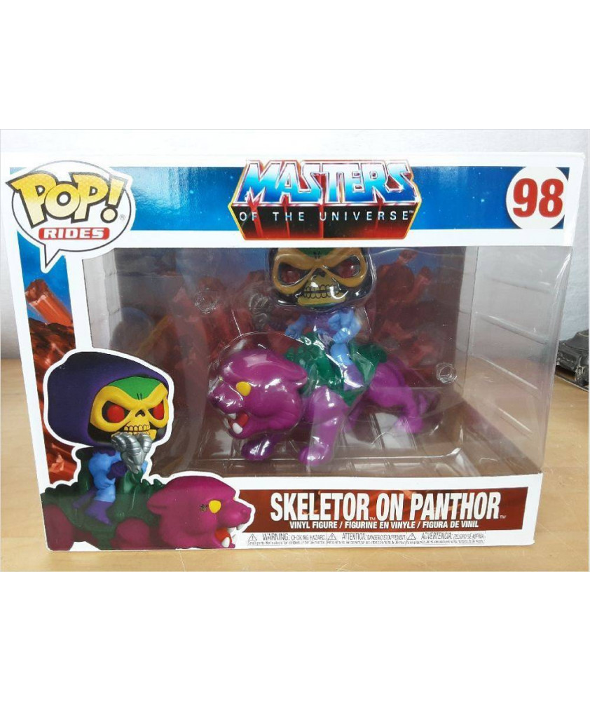 FIGURINE POP N°98 MOTU SKELETOR ON PANTHOR