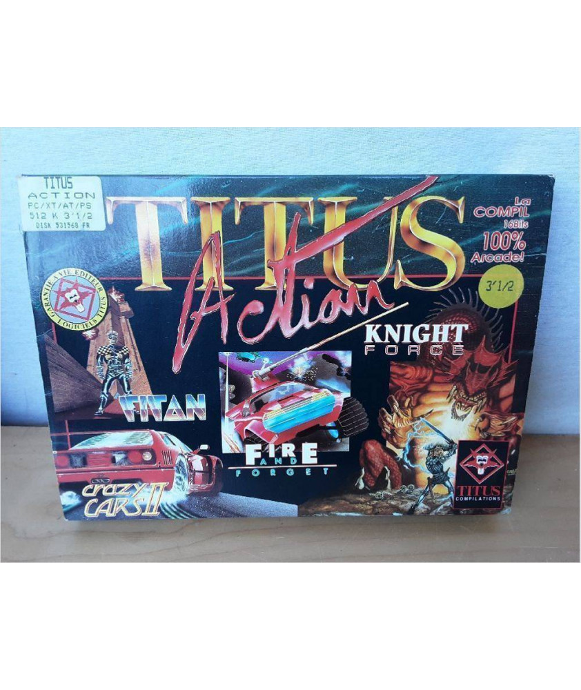 JEU PC/XT/AT/PS TITUS ACTION JEU PC/XT/AT/PS TITUS ACTION