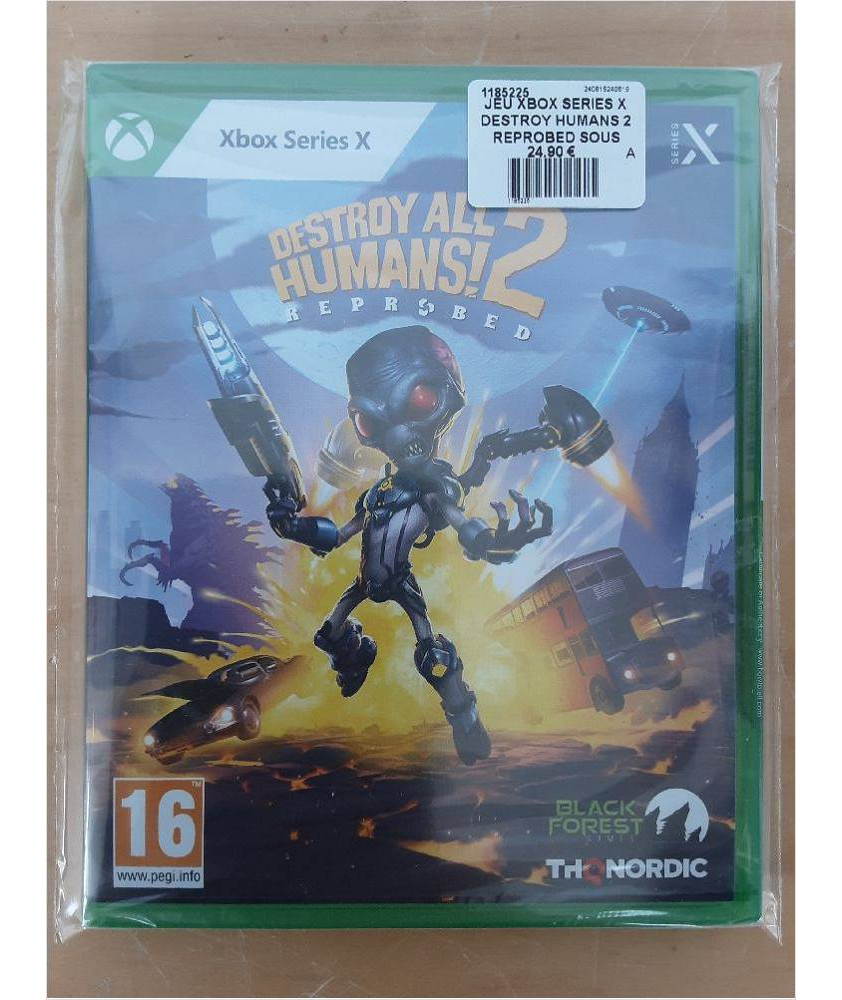 JEU XBOX SERIES X DESTROY HUMANS 2 REPROBED SOUS BLISTER JEU XBOX SERIES X DESTROY HUMANS 2 REPROBED SOUS BLISTER