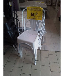 CHAISE STYL TOLIX BLANC A L UNITE DISPO EN CARTON