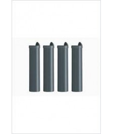 PIEDS PLASTIQUE DUR GRIS ALUMINIUM HAUTEUR 22CM N°3 1 LOT DE 4