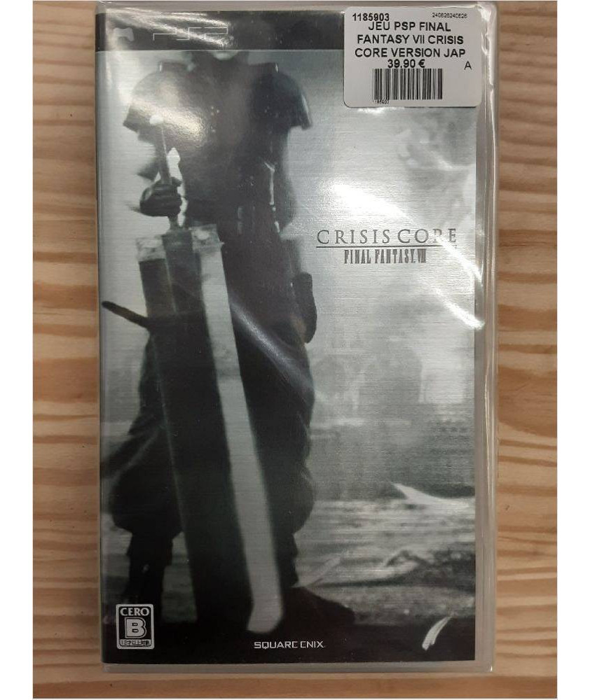 JEU PSP FINAL FANTASY VII CRISIS CORE VERSION JAP JEU PSP FINAL FANTASY VII CRISIS CORE VERSION JAP