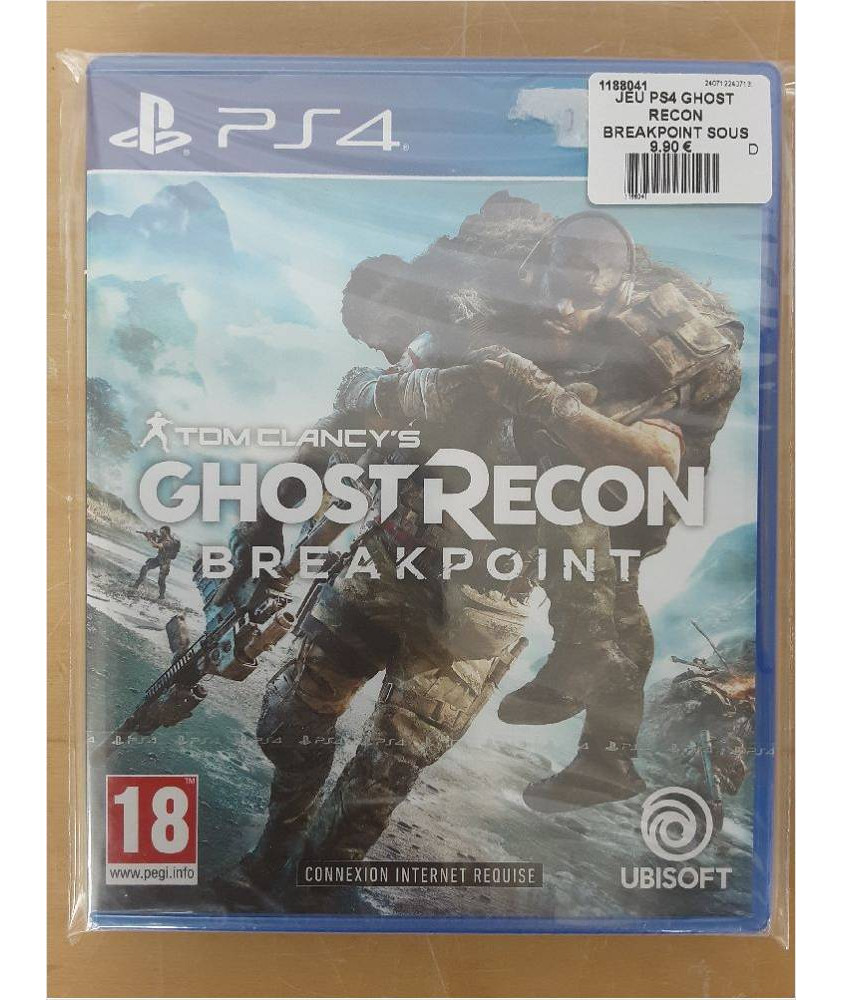 JEU PS4 GHOST RECON BREAKPOINT SOUS BLISTER JEU PS4 GHOST RECON BREAKPOINT SOUS BLISTER