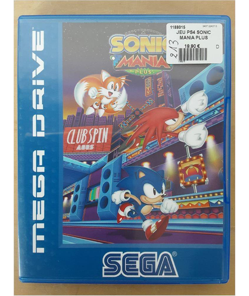 JEU PS4 SONIC MANIA PLUS JEU PS4 SONIC MANIA PLUS