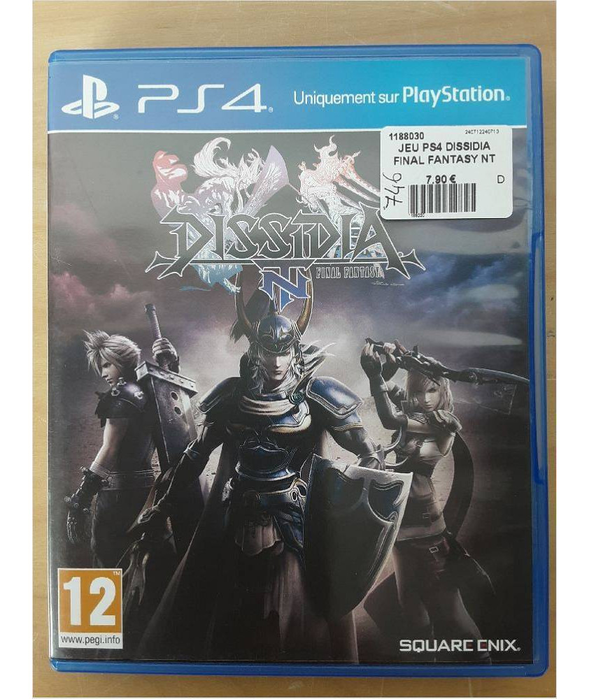 JEU PS4 DISSIDIA FINAL FANTASY NT JEU PS4 DISSIDIA FINAL FANTASY NT